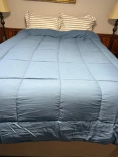 Sweet Home Collection Twin size polyester  blue machine washable comforter