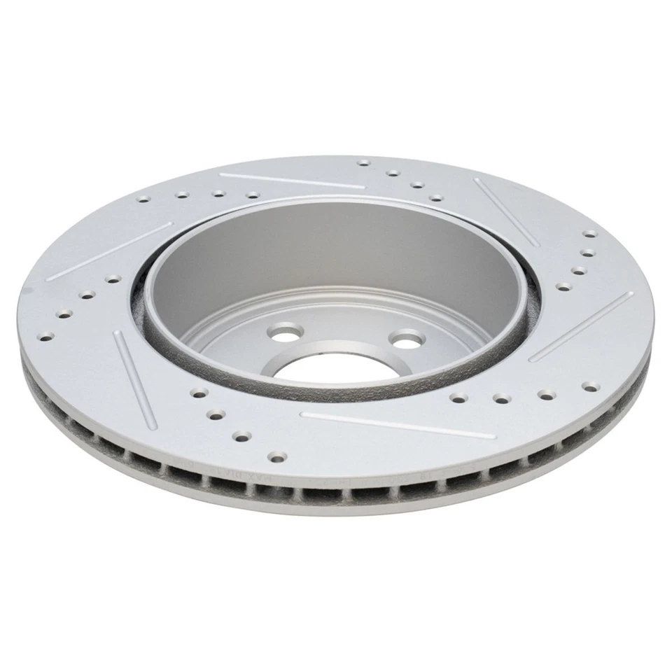 Kit trasero delantero ranurado perforado rendimiento metálico rotor y pastillas de freno Foto 3 de 4