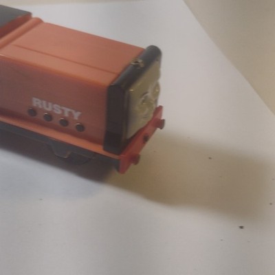 Rusty Orange Toy Train Engine Preschool Pretend Play 3531WC