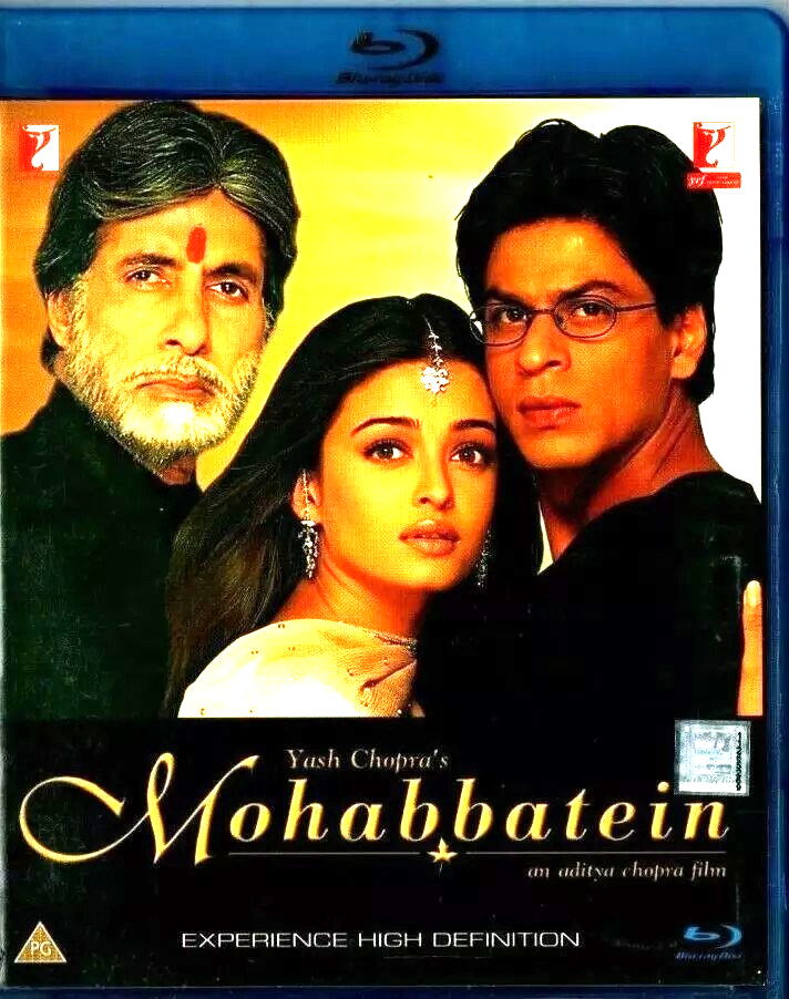 MOHABBATEIN - Amitabh Bachchan, Shahrukh Khan, Aishwarya Rai -  Bollywood BLURAY