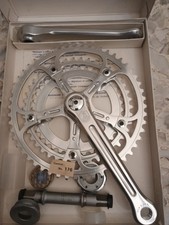 Nos Nib 1976 Vintage guarnitura Campagnolo Record Triple Crankset w/BBx3 Mm170 