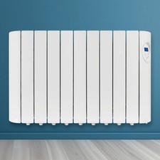 Futura 1800W Panel Heater Wall Mounted Timer Thermostat Low Energy Oil Filled