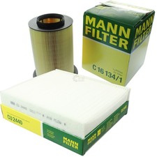 MANN-FILTER Filtersatz Innenraumfilter Luftfilter für Ford Focus II 1.6 Volvo