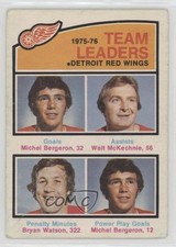 1976-77 O-Pee-Chee Team Leaders Michel Bergeron Walt McKechnie Bryan Watson 1cb7