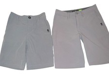 Quiksilver Boys Hybrid Shorts Lot of 2 Size 7X 8 Gray EUC