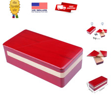 Impossible Puzzle Master Secret Opening Wooden Red Magic Box with Secret Drawer