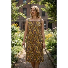 Lauren Ralph Lauren Paisley Print Shift Dress Size 4