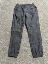 Prana Halle E-Waist Jogger II Womens 4 Dark Iron Elastic Waist Hem Cuff Pull On