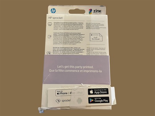 HP Sprocket 2x3 Inch Instant Smartphone Photo Printer (Purple) - Picture 2 of 7