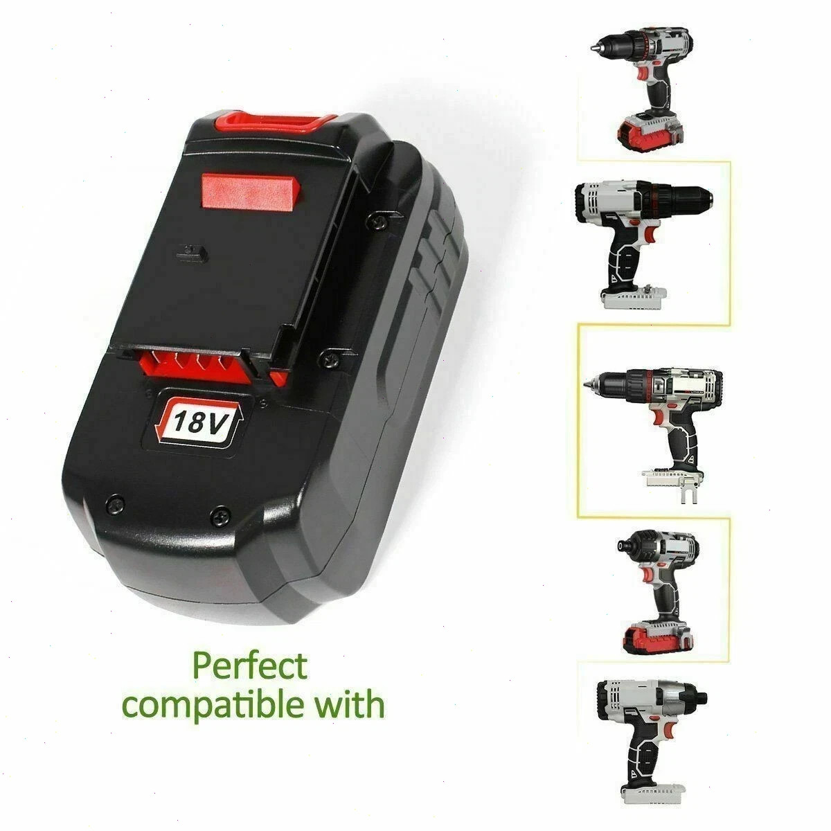 2PACK For Porter Cable PC18B 18Volt NiCd PC186CS Battery PCC489N PCC489N PC188