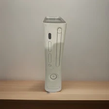 MICROSOFT XBOX 360 WHITE CONSOLE( Not Sure If Works Lost Cords)