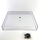 Technics SL-23 Turntable Dust Cover & Hinges - Genuine Parts. Small cig burn