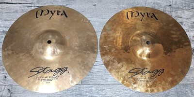 STAGG Myra-Serie 13'' Rock Hi-Hat Brilliant B20 Bronze handhammered  TOPDEAL