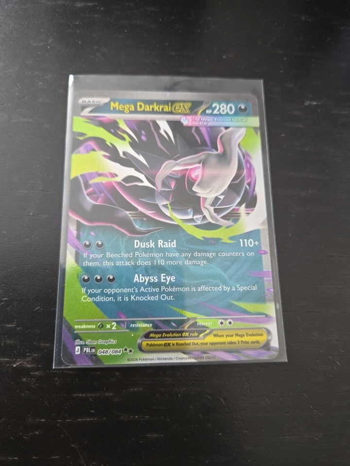 2026 Mega Evolutions - Pitch Black Mega Darkrai ex Double Rare #48
