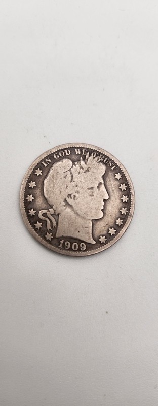 1909 O 50c Barber Silver Half Dollar