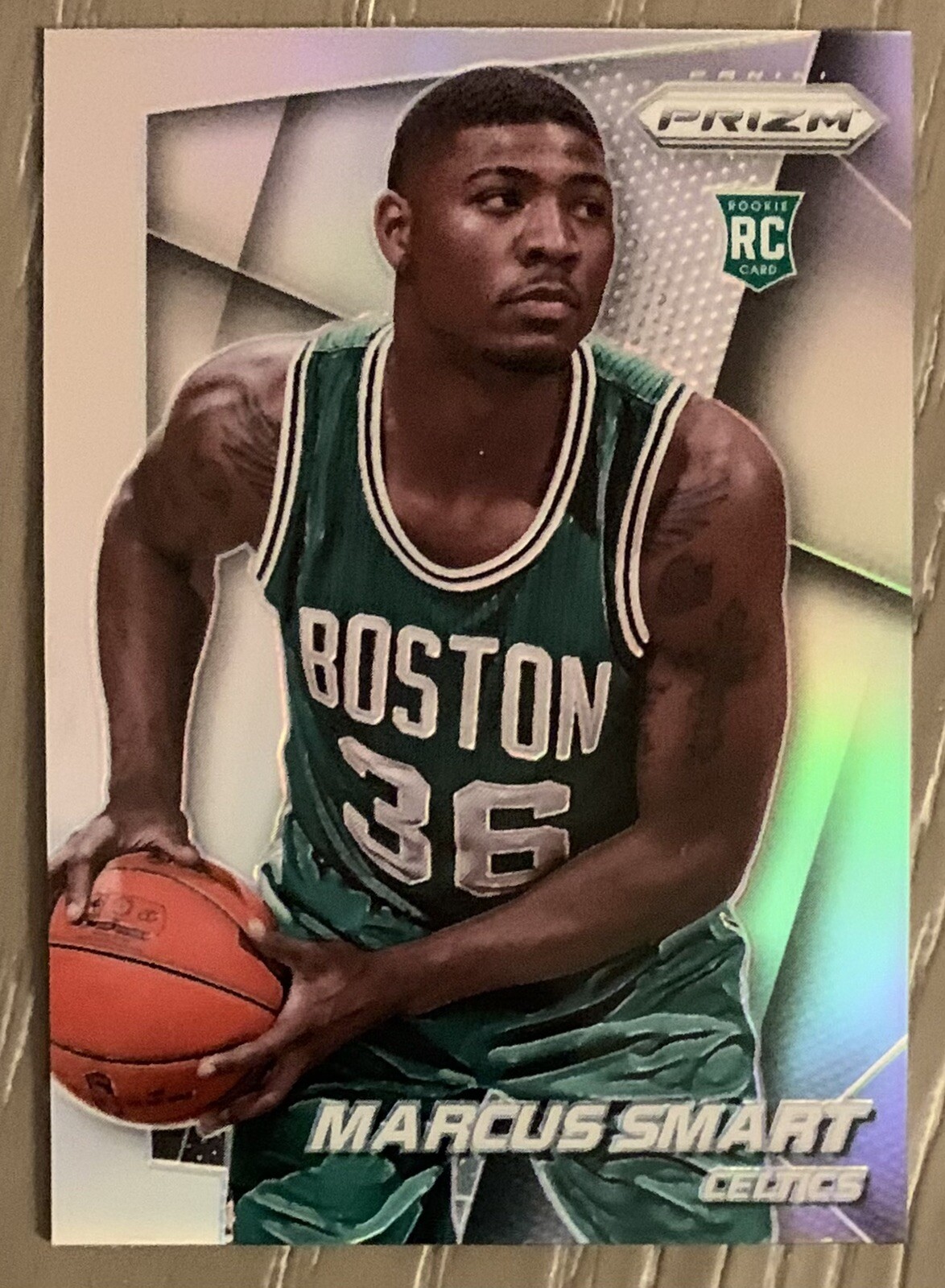 2014-15 PRIZM MARCUS SMART CELTICS ROOKIE SILVER PRIZM #256