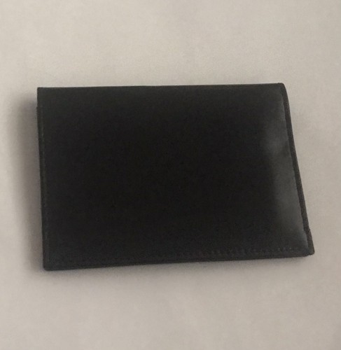Nuovo Gump’s Gumps custodia porta carte di credito in pelle nera firma borchia sul davanti Italia - Foto 11 di 12
