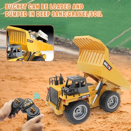 Realistic Remote Control Dump Truck - 9 Channels, Rechargeable Fun for Kids - Picture 9 of 11