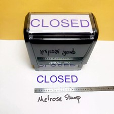 Closed Rubber Stamp Purple Ink Self Inking Ideal 4913