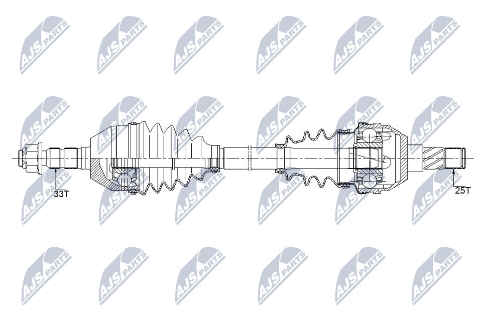NPW-PL-091 NTY Drive Shaft for OPEL,VAUXHALL