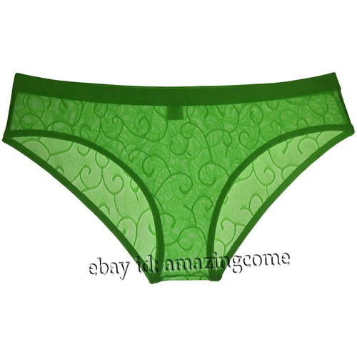 Men Seethrough Jacquard Lace Bikini Briefs Underwear Bodybuilding