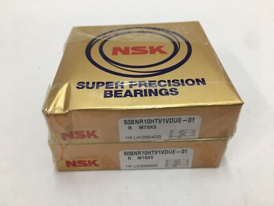 NSK 50BNR10HTV1VDUE-01 Angular Contact Bearing 50x80x32mm 50 BNR10HTV1V DUE 2pcs