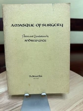 A MASQUE OF SURGERY BOOK JOURNAL OF POEMS / POETRY BY ANDREW GLAZE