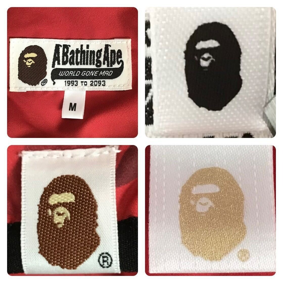 BAPE レッド フード付きダウンジャケット Bibian 比比昂 - 【超人気モデル】A BATHING APE アベイシング