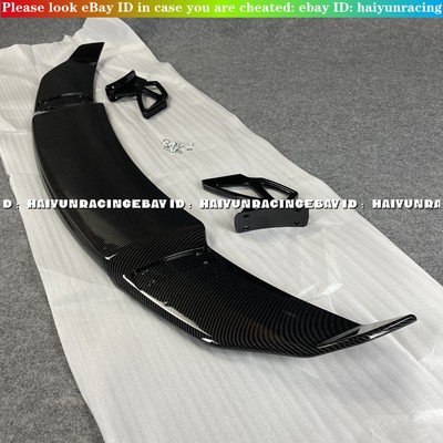 ABS Carbon Fiber Look GT Rear Trunk Wing Spoiler For 2017-2022 Tesla Model 3