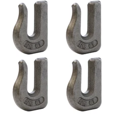 Weld On 5/16 Grab Hook G70 Forged - 4 Pack Grab Chain Hooks - WLL 4,700lbs