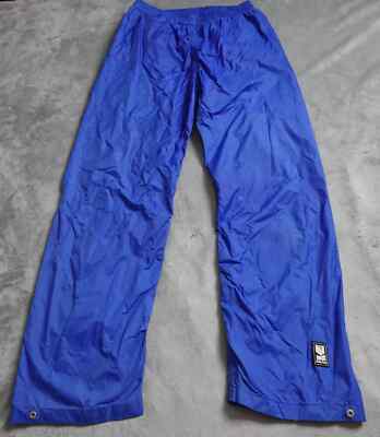 Helly Hansen Waterproof Pants Mens Medium Blue Breathable Elastic Waist Lined