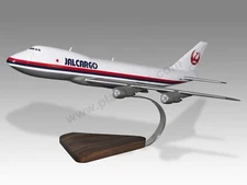 Boeing 747-200F JAL Cargo Solid Mahogany Wood Handcrafted Display Model