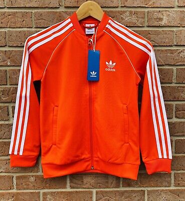 NWT Adidas Originals Superstar Track Jacket Orange Youth NWT Adidas Originals Superstar Track Jacket Orange Youth