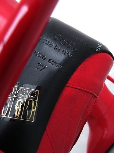 1969 Made in Italy Stiletto High Heels Leather Over The Knee Pigalle Boots Re... - Picture 12 of 12