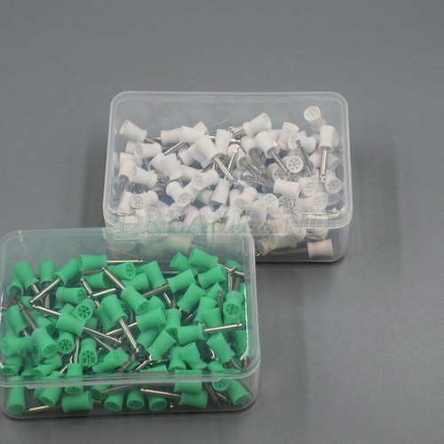 100Pcs Dental Rubber Prophy Teeth Polish Polishing Cups Latch Type Brushes USA - Picture 5 of 27