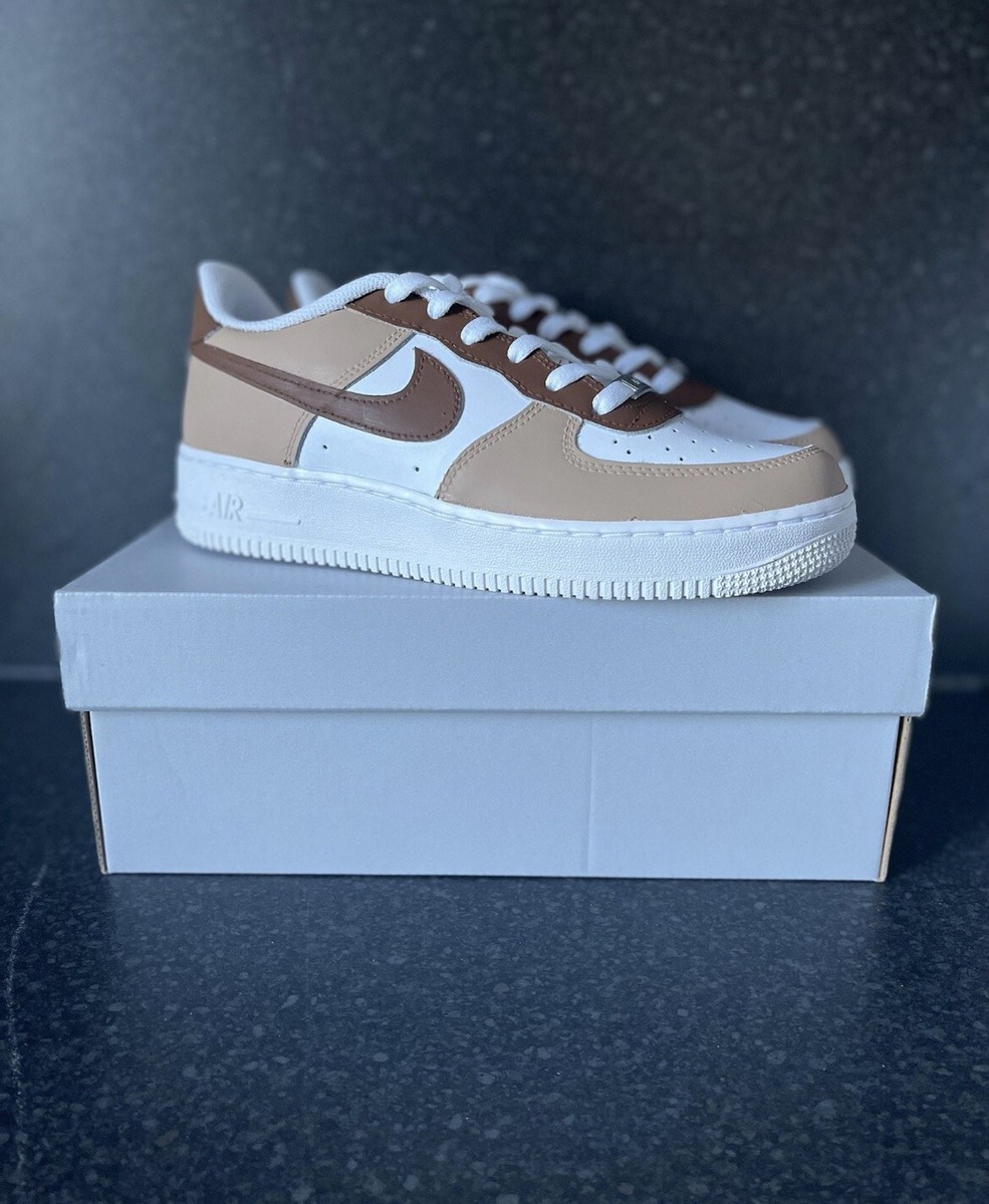 Nike Air Force Brown Custom ALL SHOE SIZES AVAILABLE