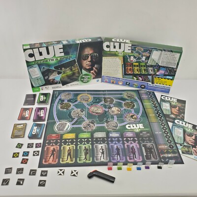 Clue Secrets & Spies Board Game - 2009 - Hasbro - Believed To Be COMPLETE