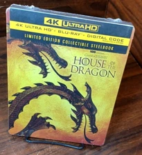 House of the Dragon: First Season Steelbook (4K+Blu-ray)-NEW-Free Shipping