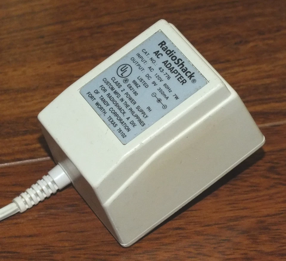 RadioShack (43-776) AC Adapter Power Supply Input: 120 Volts 60Hz 7 Watts *READ* - Image 2 of 4
