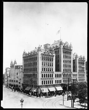 Philharmonic Auditorium Located At Fifth And Olive Streets Showin - Old Photo
