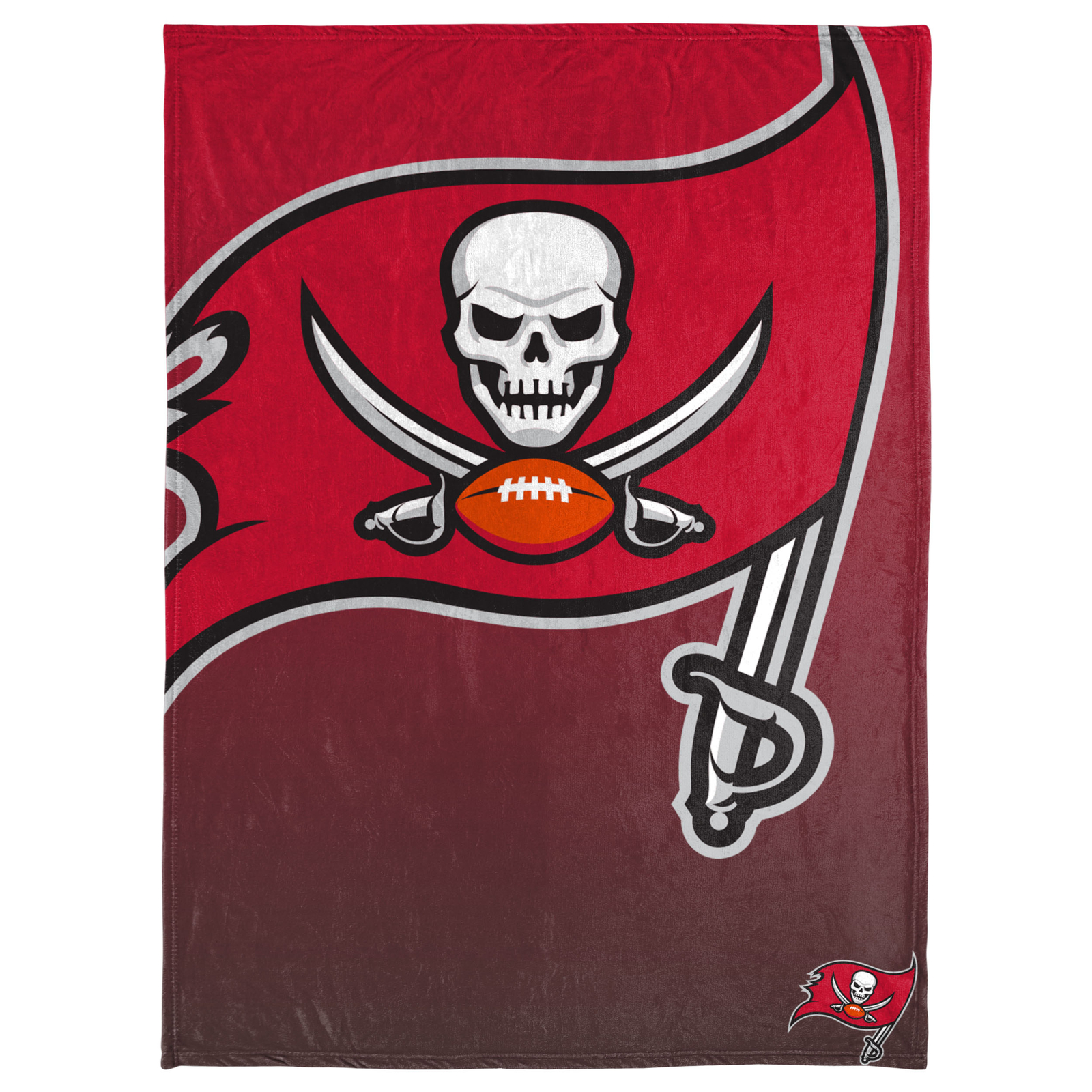 Покрывало FOCO NFL Tampa Bay Buccaneers Gradient Micro Raschel, 50 x 60