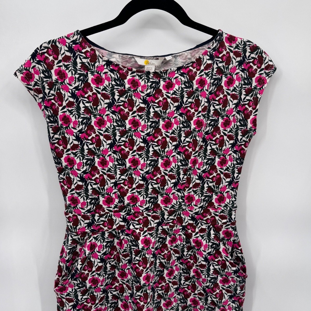 Boden Florrie Jersey Dress Women 4R White Pink Flower Print Cotton Pockets Fairy | eBay Boden Florrie Jersey Dress Women 4R White Pink Flower Print Cotton Pockets Fairy | eBay