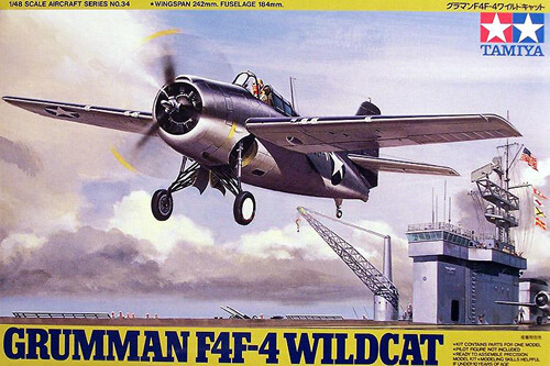 Grumman F4F-4 (Wildcat) 1:48 Plastik Modellbausatz Tamiya-image