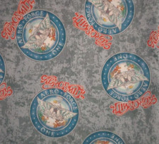 Aerosmith band music fun fabric 14 by 9 inch