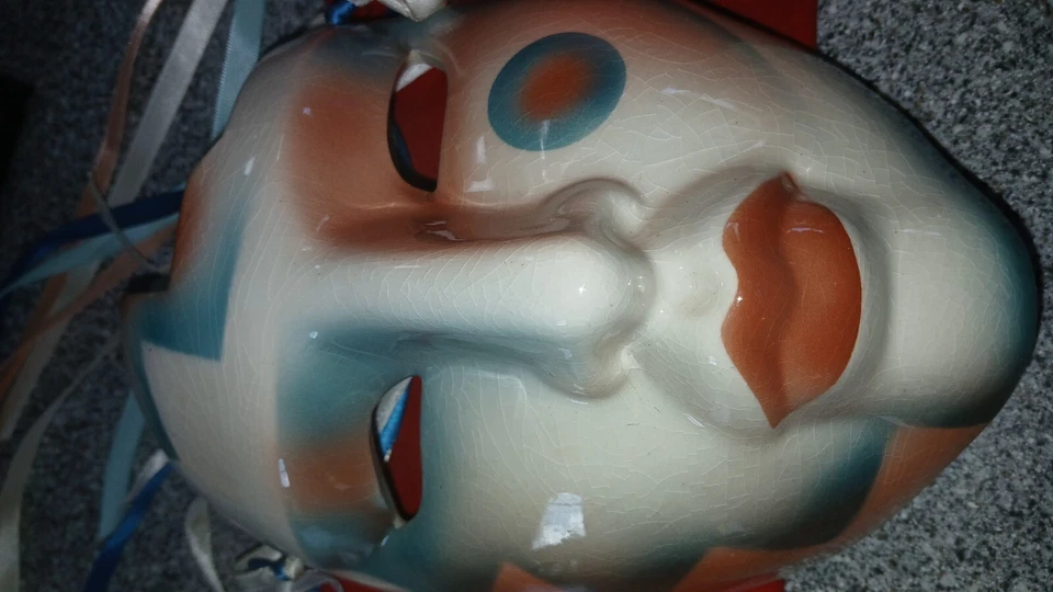 3 Máscara Vintage Porcelana Cara Dormir Geoma Mardi Gras Mascarada Veneciana EE. UU. Foto 4 de 4