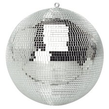 300mm Shiny Silver Party Disco Mirror Ball Club DJ New - Ideal for Bedroom