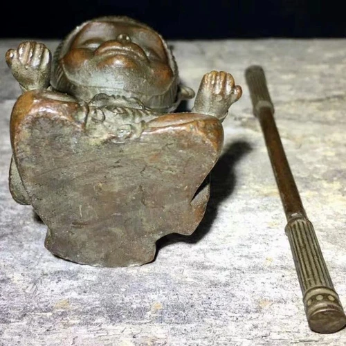 Art Collection Bronze Buddha Affe Wu Kong Figur Statue Buddha Tee Haustier Deko - Bild 10 von 11