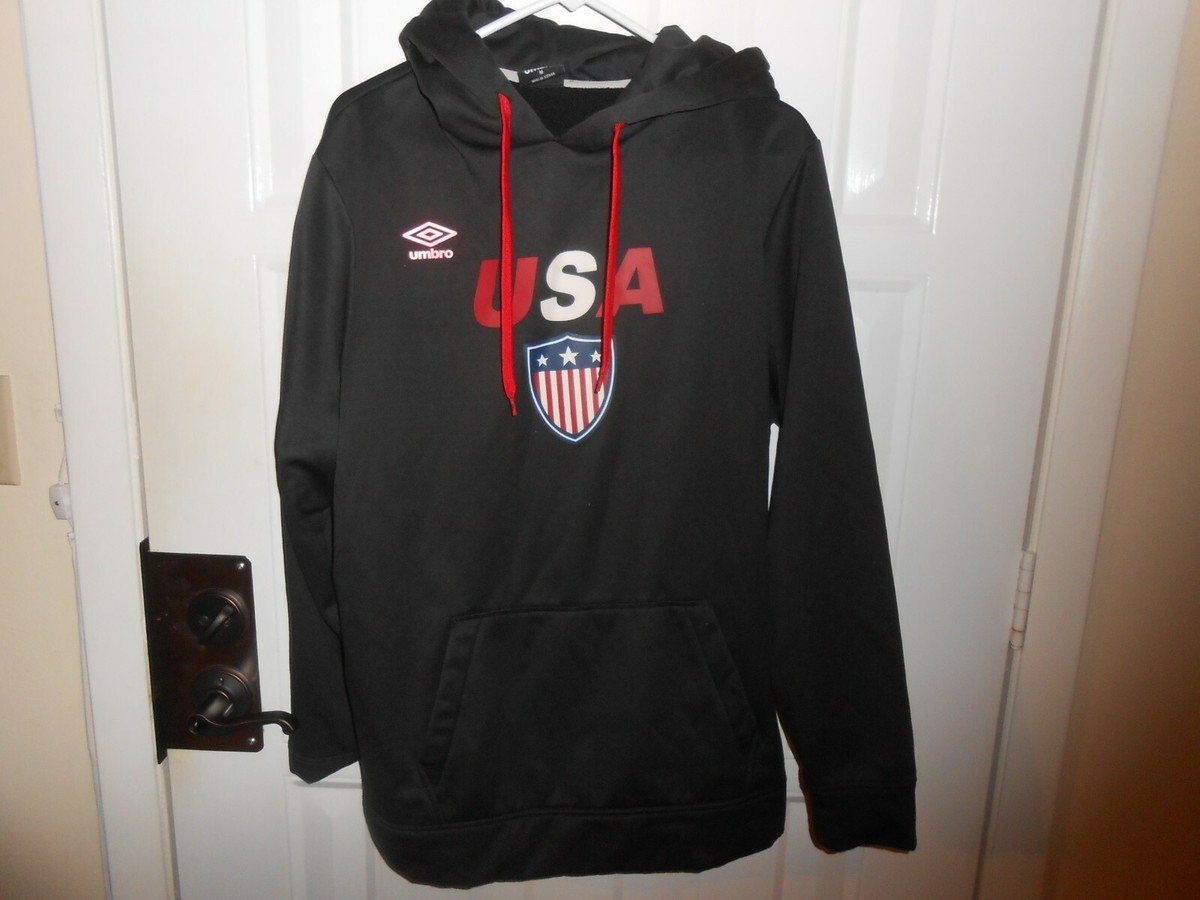 Umbro USA Black Hoodie Sweatshirt Mens Medium | eBay