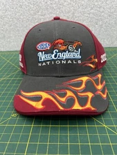 2023 NHRA DRAG RACING NEW ENGLAND NATIONALS FLAMED EMBROIDERED HAT CAP - NEW!