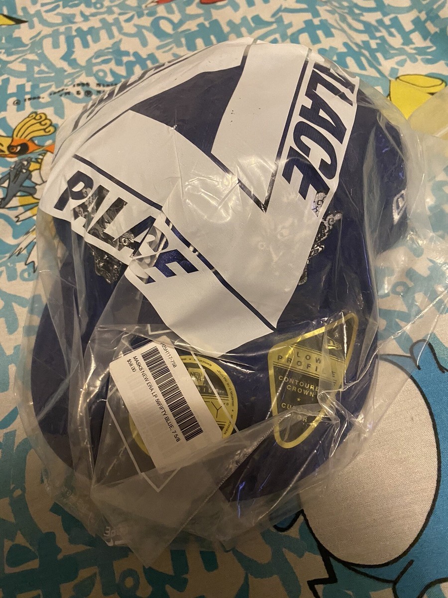 Palace Masks New Era LP 59FIFTY Cap Blue Silver Size 7 5/8